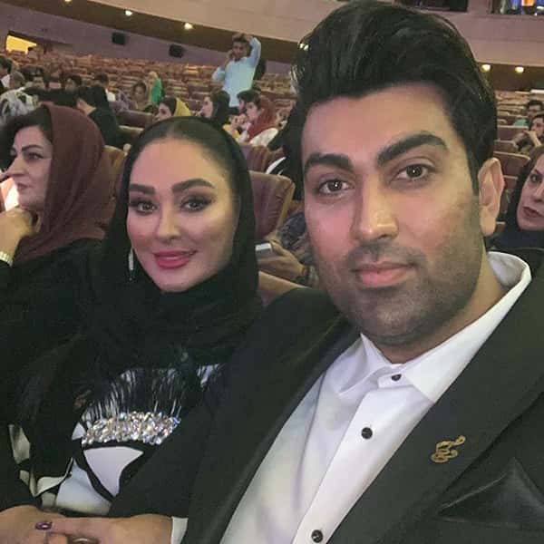 تصویر الهام حمیدی و همسرش در جشن حافظ