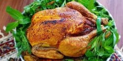 طرز تهیه مرغ شکم پر