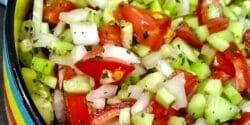 طرز تهیه سالاد شیرازی
