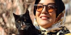 عکس پانته آ بهرام و پدر و مادرش