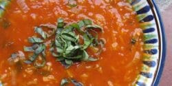 طرز تهیه سوپ گوجه فرنگی