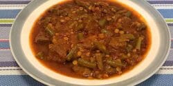 طرز تهیه خورش لوبیا سبز